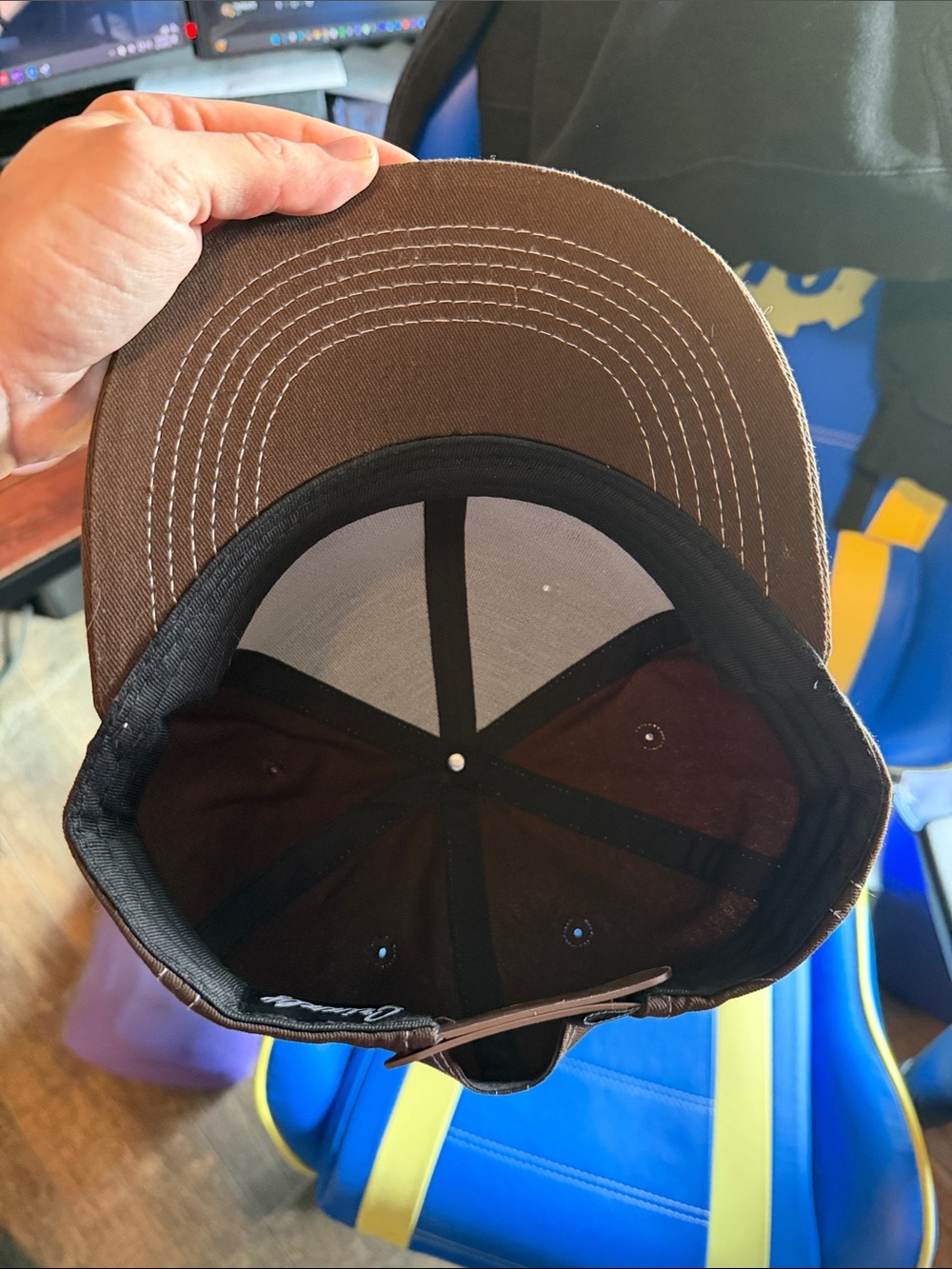 Grizzly Embroidered Snapback Hat - Brown - Picture 5 of 5